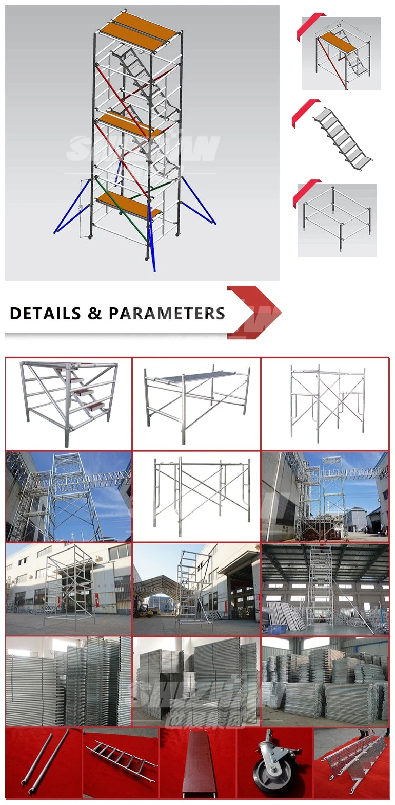 Metaltech Folding Aluminum Mini Scaffold in Scaffolding Ladder