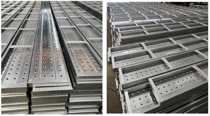 China Supplier Scaffolding Deck Galvanized Steel Walking Board Metal Plank for Scaffold 225*38mm