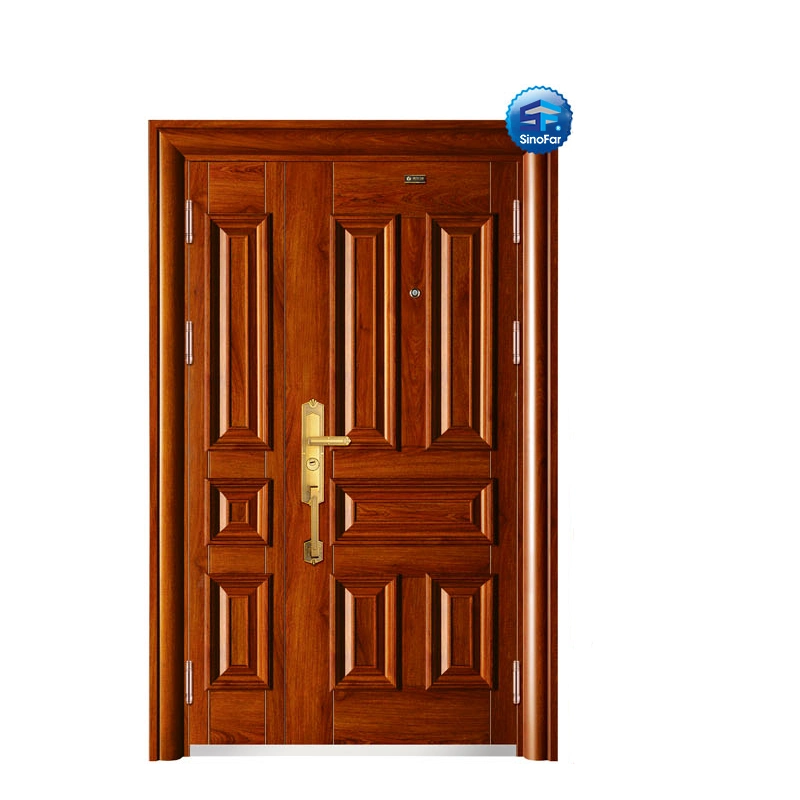 Modern Security Door Popular Fire Door Solid Wooden Security Door