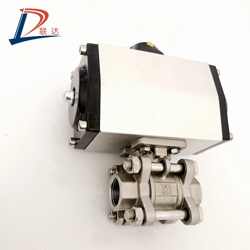 Pneumatic Actuated CF8m 1/2 Inch Ball Valve for Water Treatment