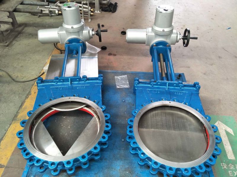 Wcb Gate Valve, Knife Gate Valve with Gearbox