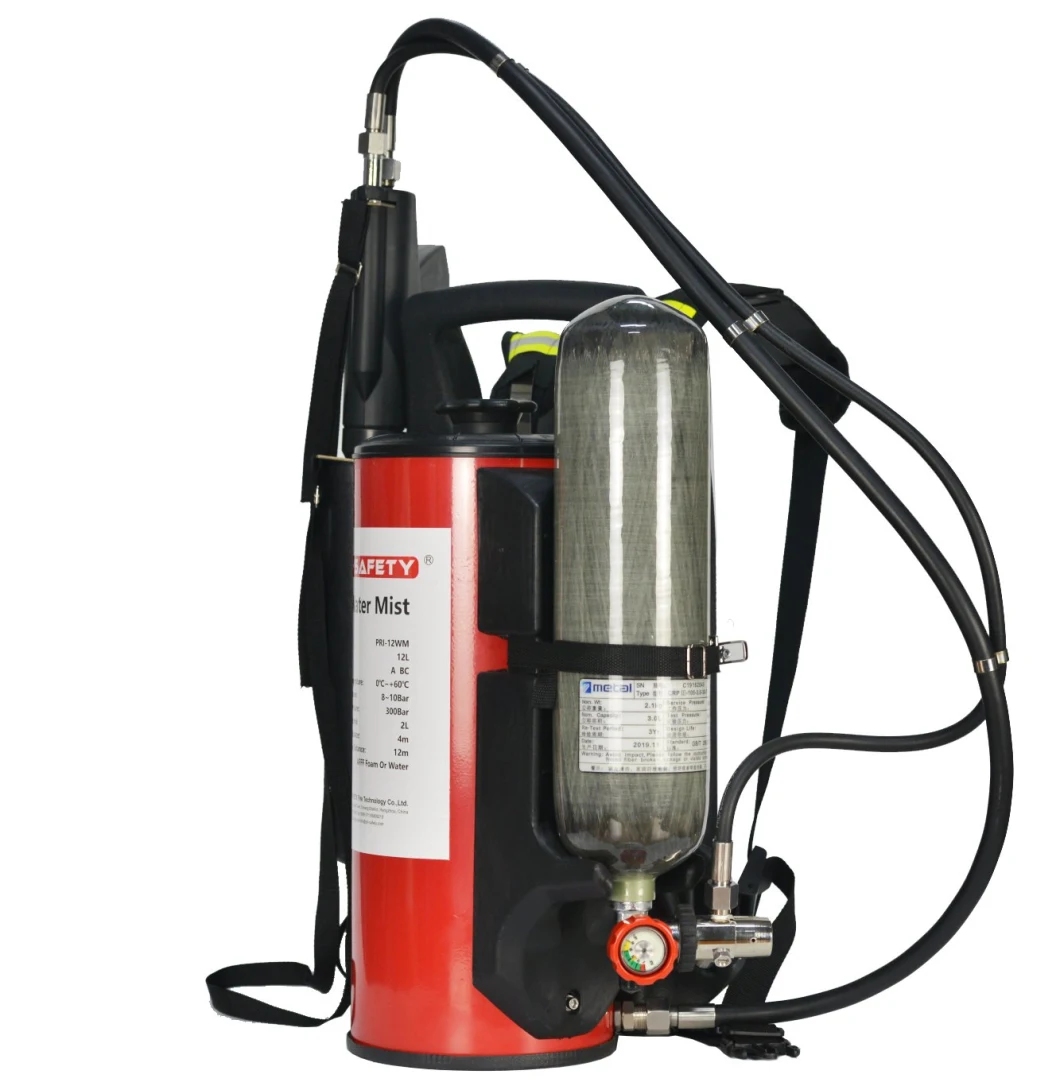Backpack 12L Water Mist Automatic Fire Suppression System in Stainless Steel