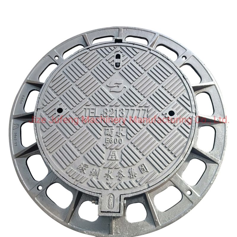 En124 Municipla Access Cover with Frame Ductile Iron Casting