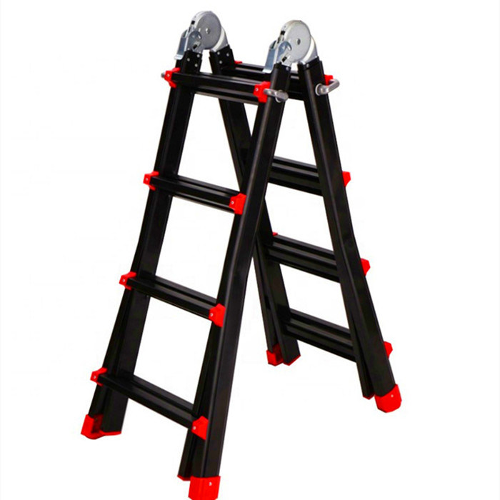 Aluminium Household Working Platform Folding Step Scaffolding Ladder En131
