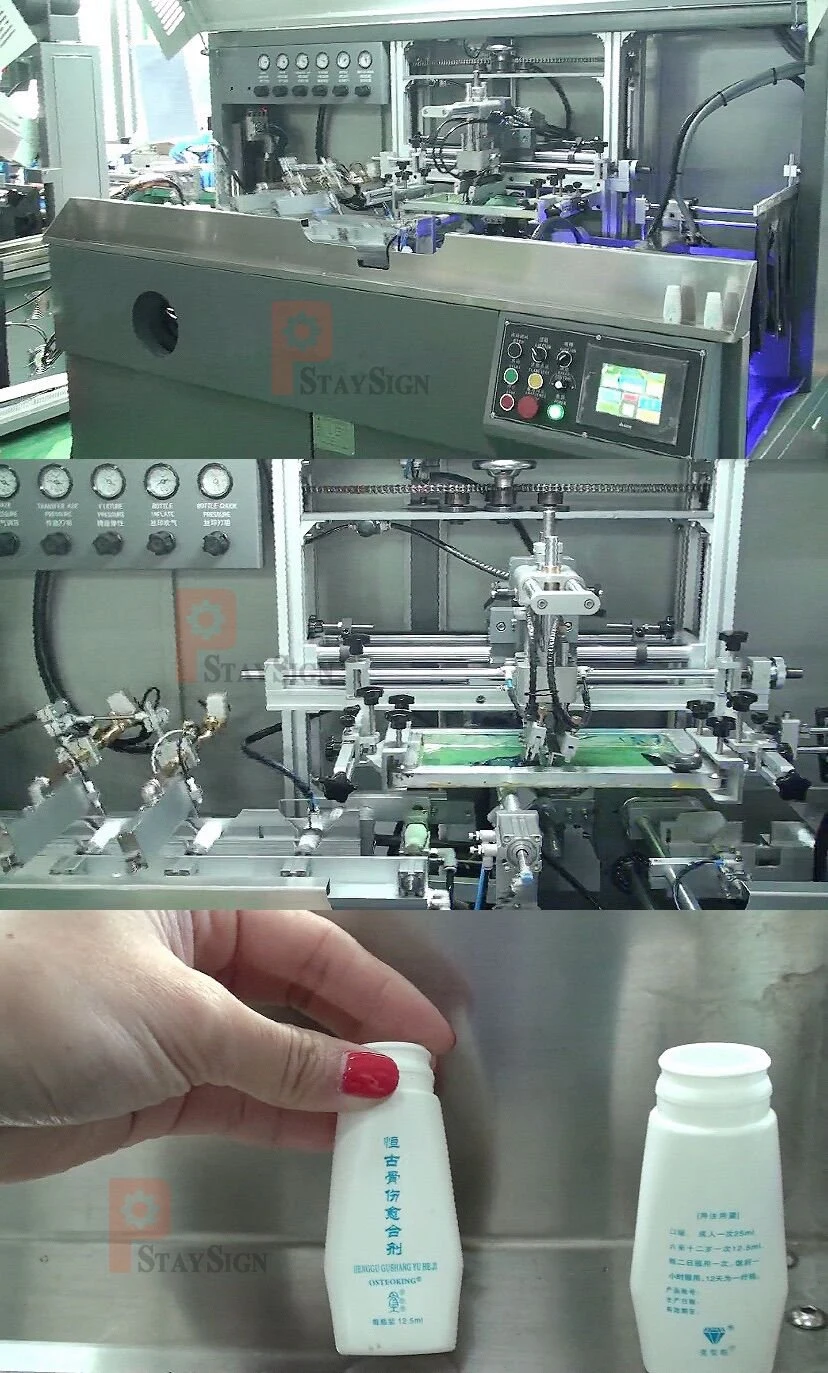SAP-102B Automatic Glass and Plastic Bottle Silk Screen Printing Machine