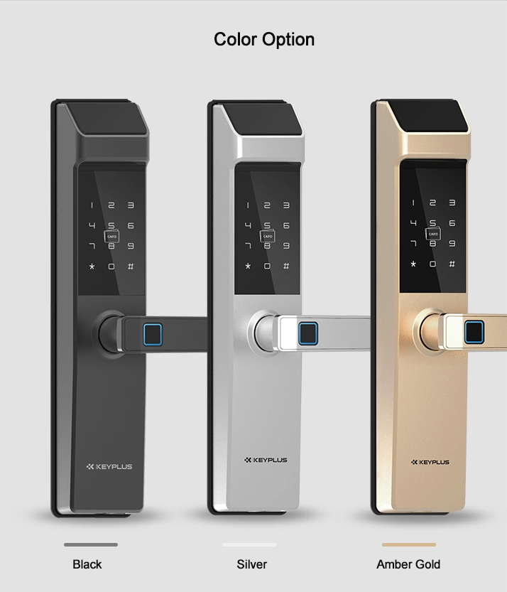 Safely Convenient Fingerprint Handle Door Lock for Home with Emergency Key Smart Door Lock