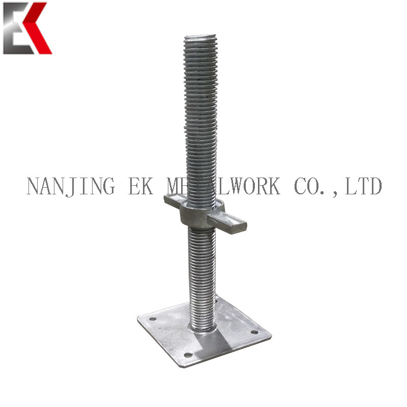 High Quality Adjustable Screw Jack Base for Scaffold U Head Scaffolding Jack Base