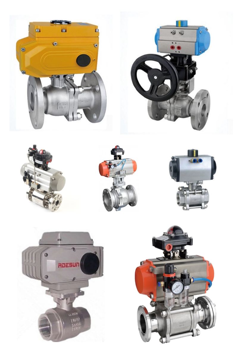Industrial Control Valve SS316 Flanged Ball Valve for Water Treatment
