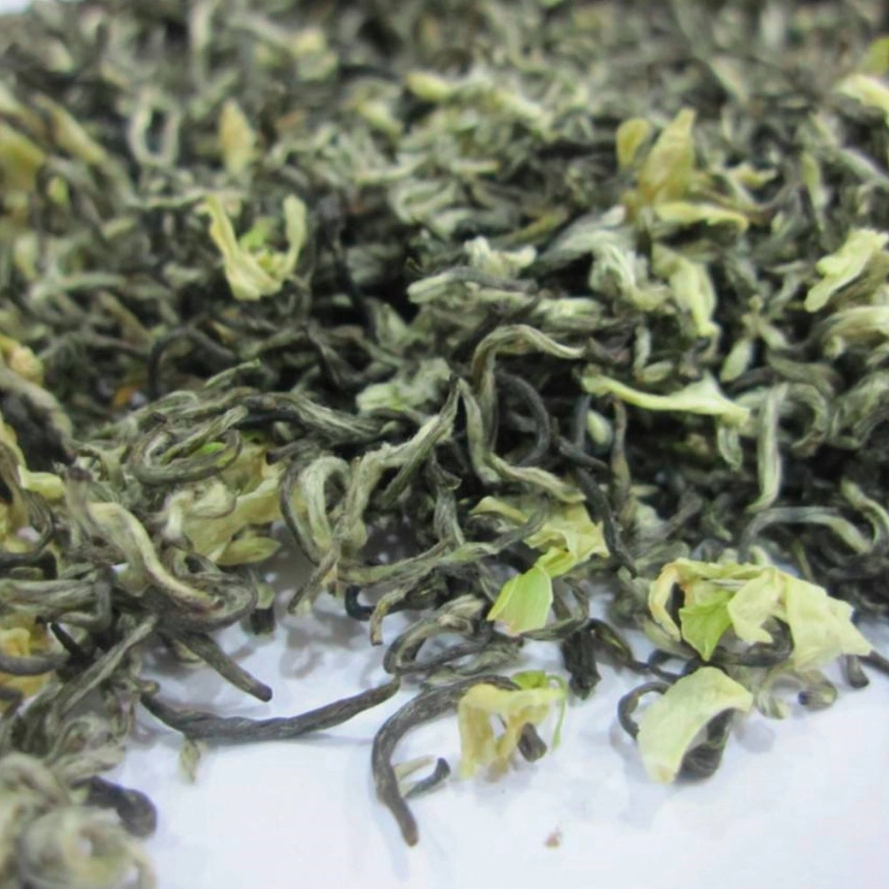 Chinese Jasmine Green Tea Bitanpiaoxue Flower Tea Blend Flavor Green Tea