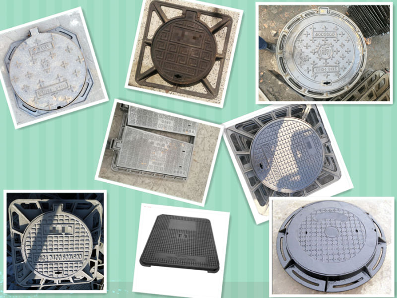Square Manhole Cover with Frame Ductile Iron Material