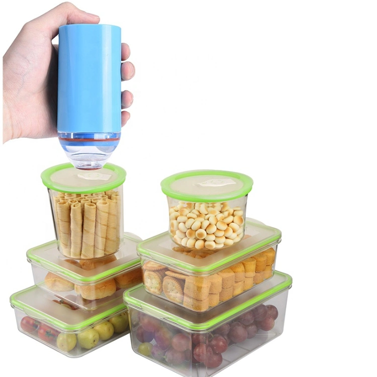 Mini Vacuum Sealer Device to Extend Longer Storage of Vegetable/Fish/Meat/Cheese/Cooked Food