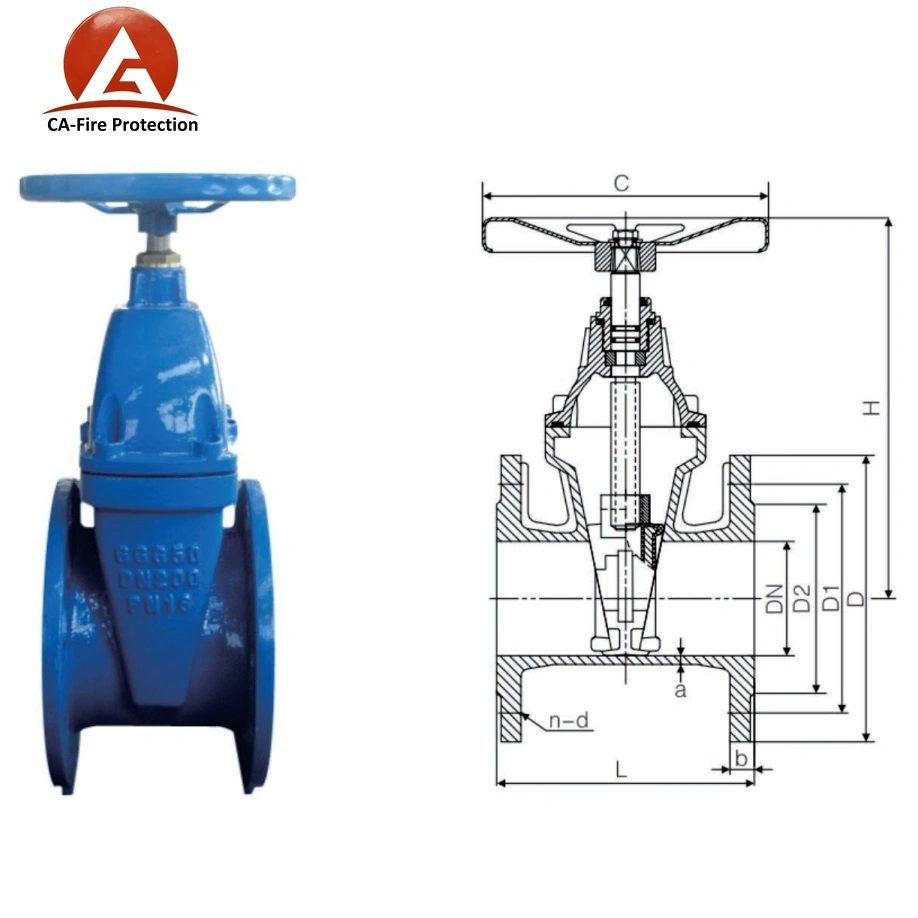 Extension Spindle 32mm PPR DIN 3352 24 Inch API 6A Gate Valve 110mm Handwheel Dn25 Pn16