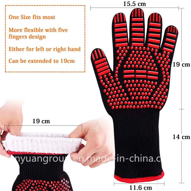 Grill BBQ Cooking Heat Resistant Oven Industrial 1472f Work Gloves