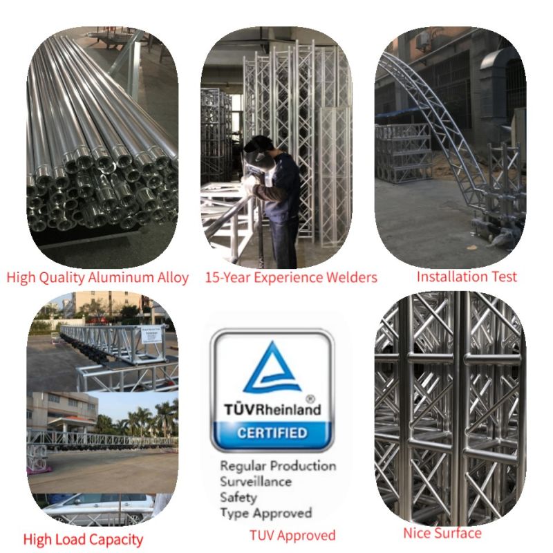 Roof Truss Aluminum Stage Scaffold System Display Equipment Light Truss for Concert