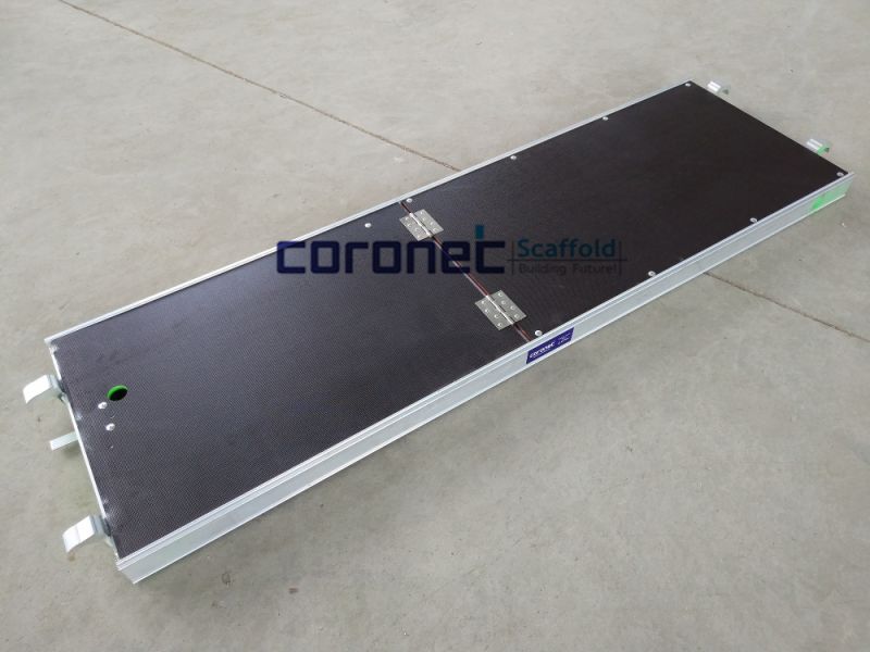Internal Access Component Plywood Aluminum Plank with Trapdoor for Ringlock Scaffolding (RPAHP)