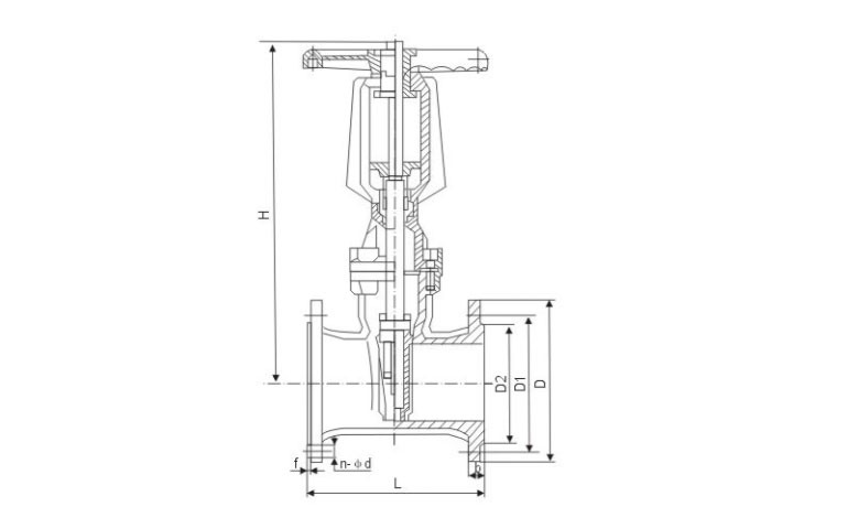 BS 5163 Pn16 Cast Iron Rising Spindle Gate Valve