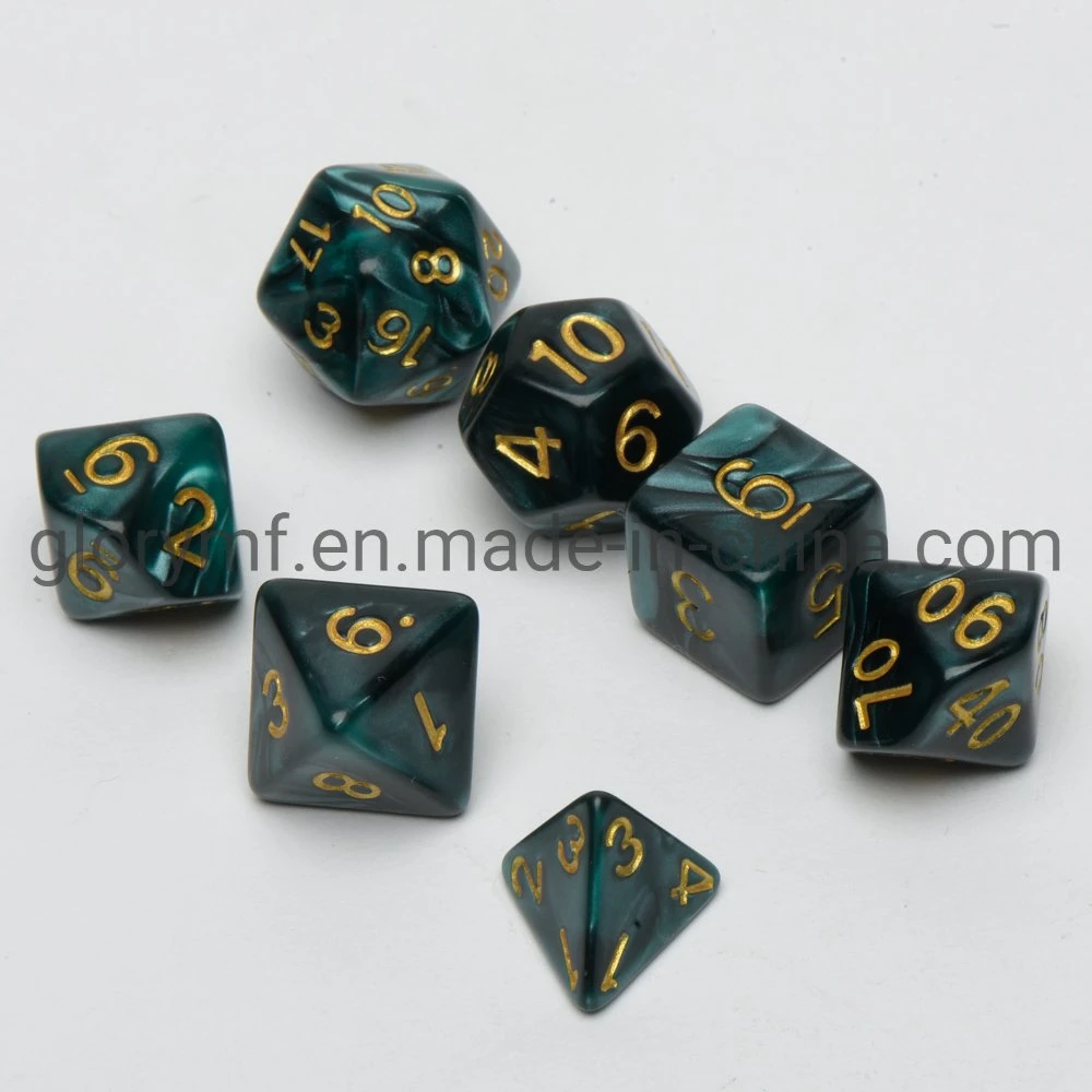 Customized Game Dice Set 7PCS for Dungeon and Dragon