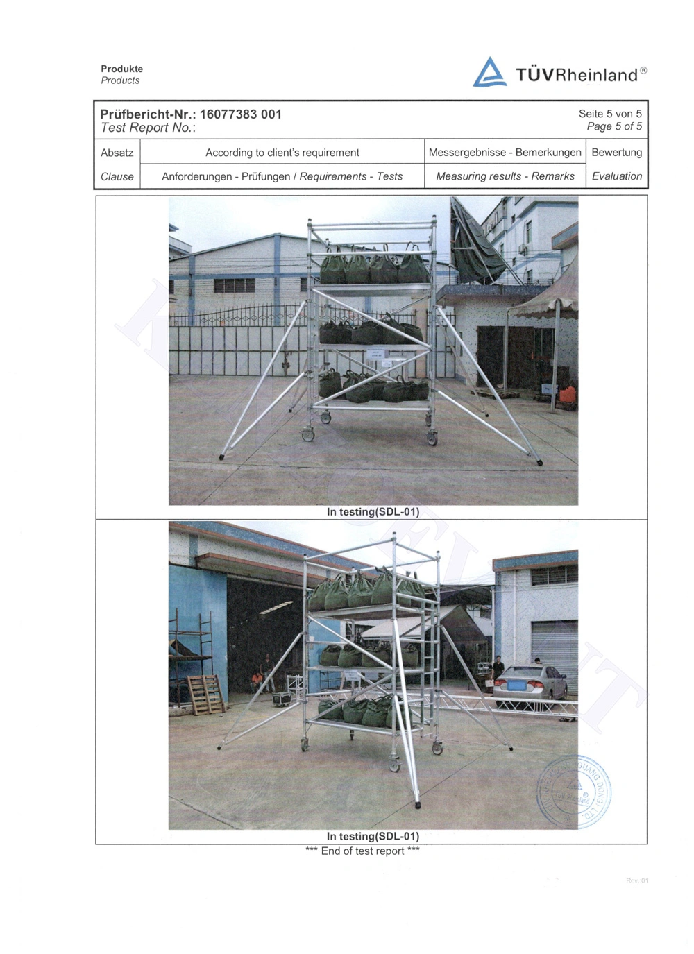 Aluminum Scaffold System Mobile Tower Scaffold for Sale