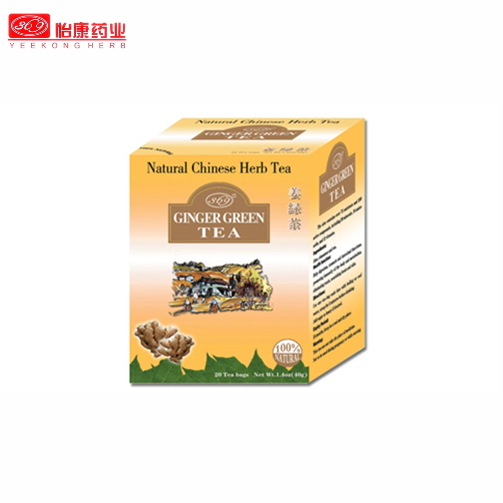 Chinese Instant Ginger Green Tea Health Benefits Slimming Warm Body