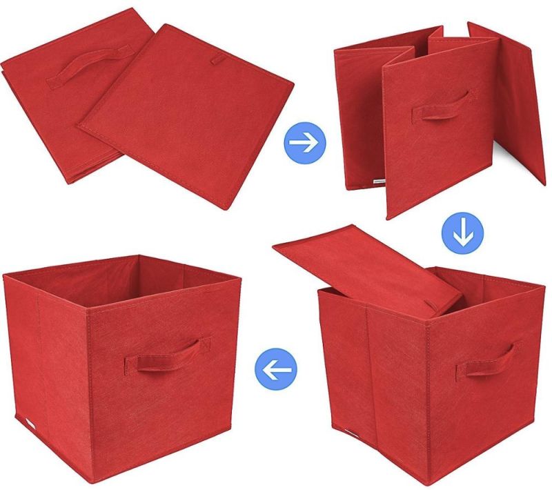 Fashion Houseware Foldable Collapsible Nonwoven Decorative Storage Boxes