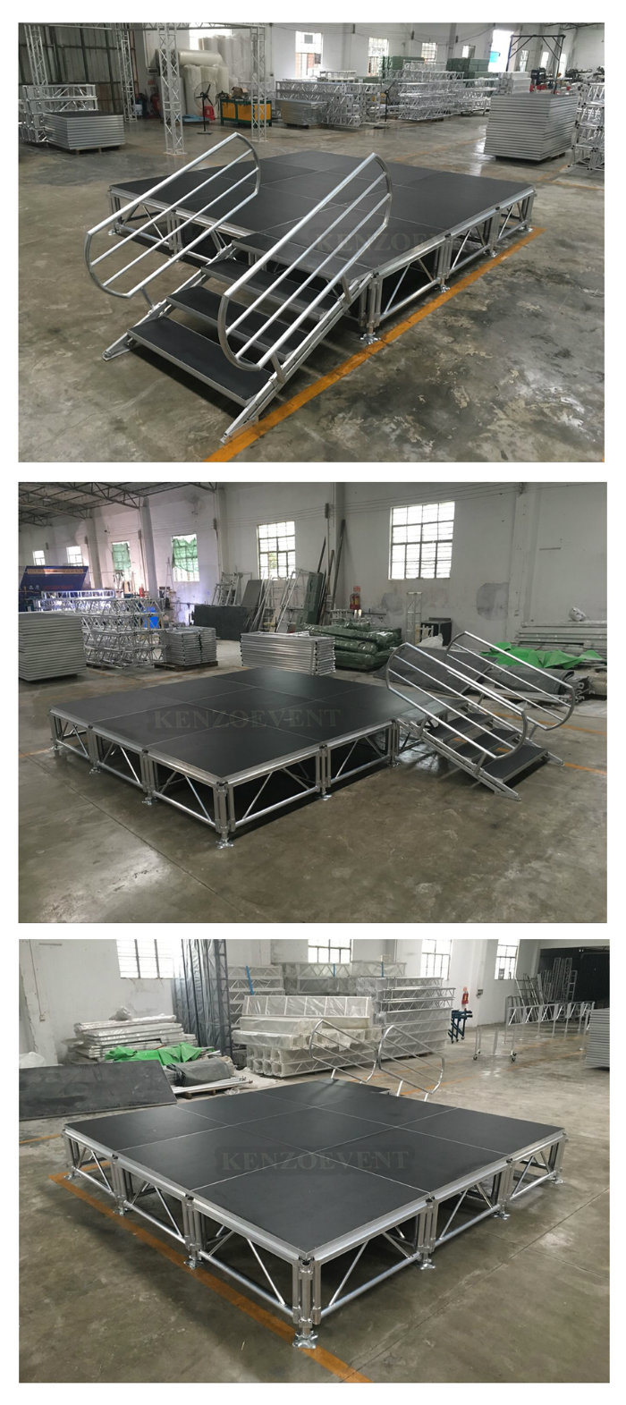 Outdoor Used Aluminum Portable Wooden Stage Floor for Sale