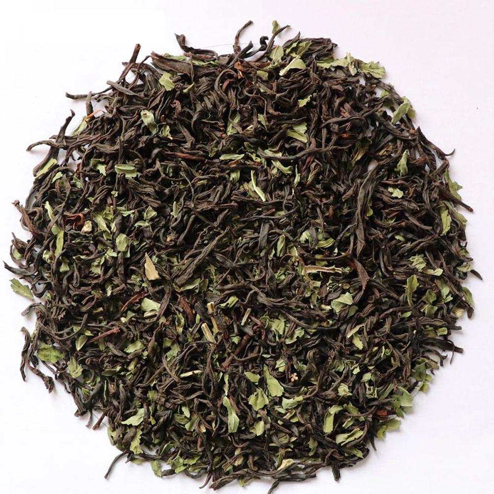 Biodegradable Pyramid Teabags Tea Natural Peppermint Black Tea Blended Flavor Tea