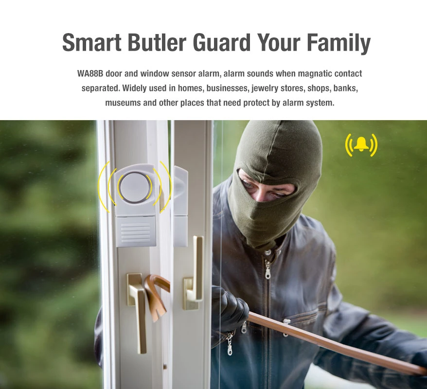 Door Window Enter Magnet Alarm Home Security Super Loud 130dB Siren Alarm Door Sensor Alarm