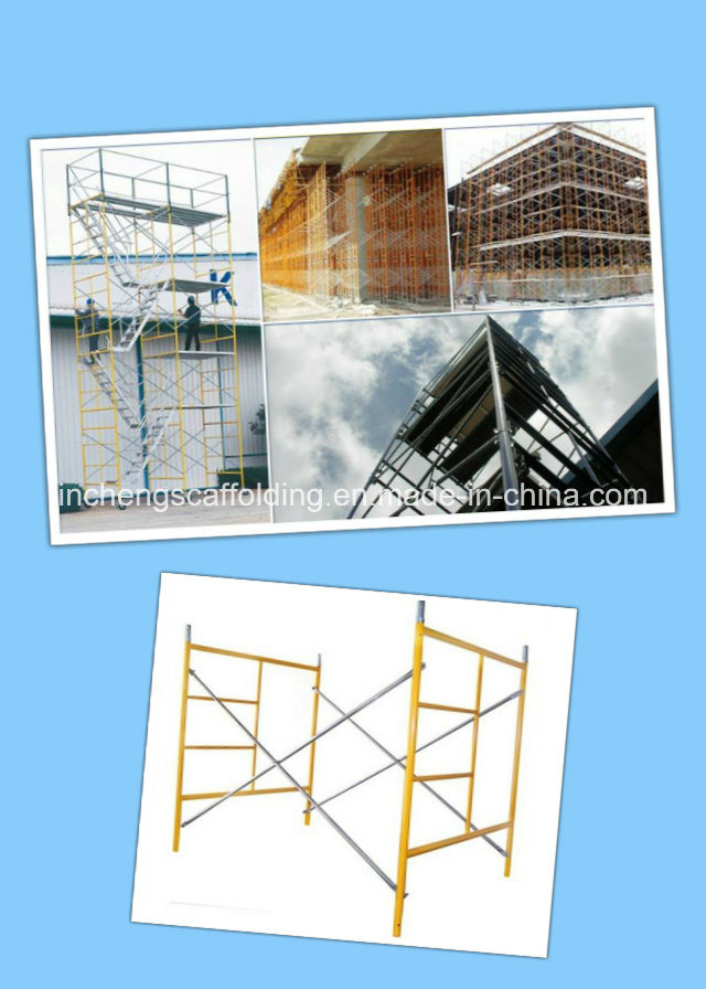 Powder Coated Walkthrough H Frame Scaffolding