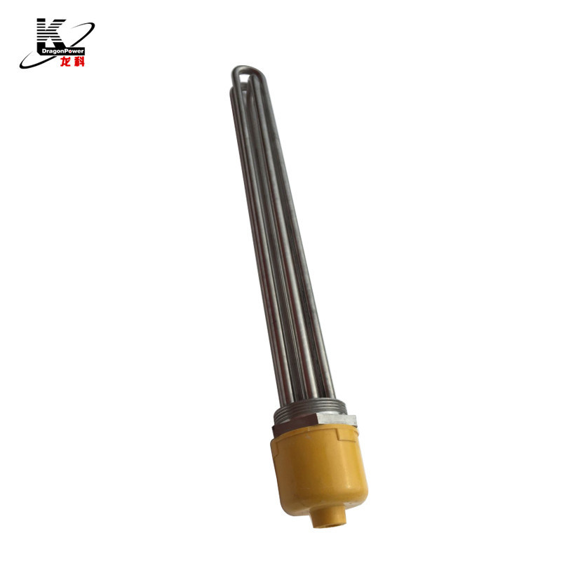 Tubular Oil Immersion Heater with Screw Plug