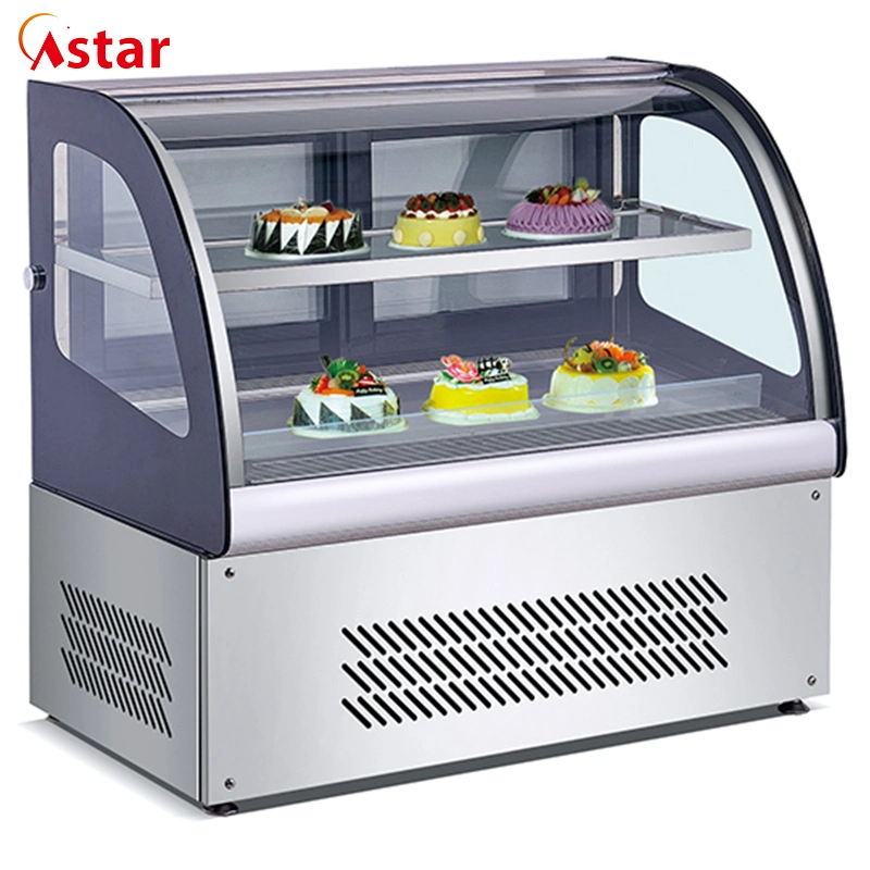 Astar Table Type Small Commercial Cooler Refrigerator Bread Pizza Cake Display Showcase