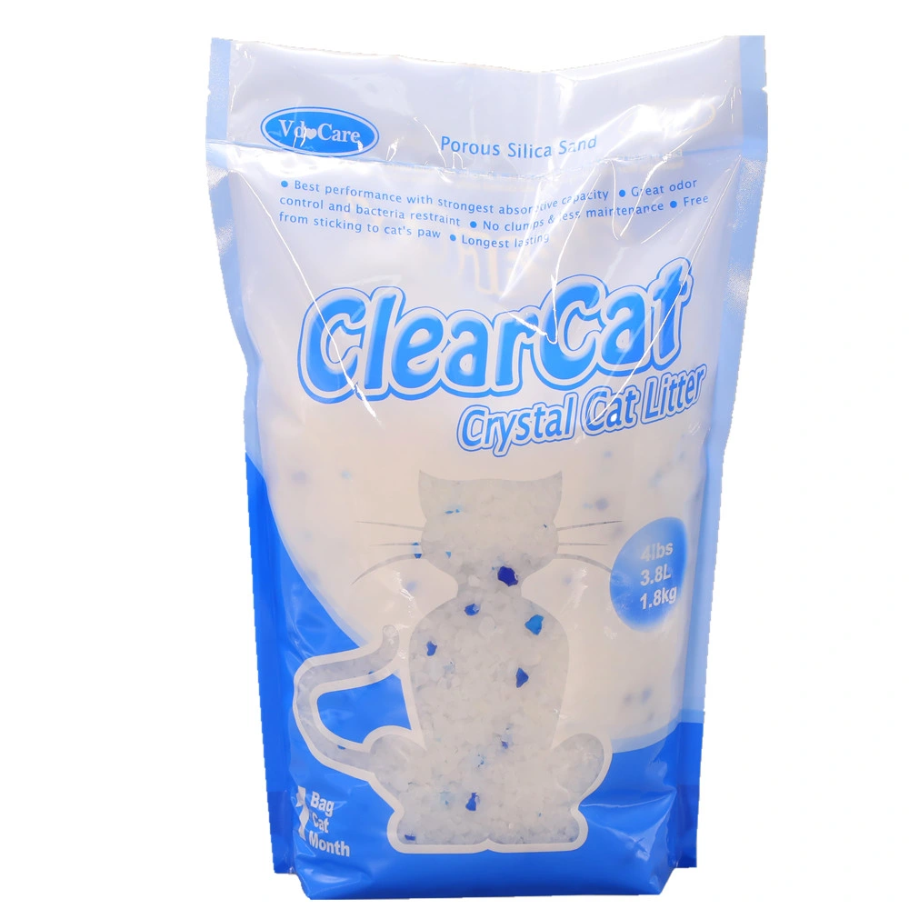 Plastic Bag Stocked White with 3% Blue Indicator Silica Gel Crystal Neo Clean Cat Litter