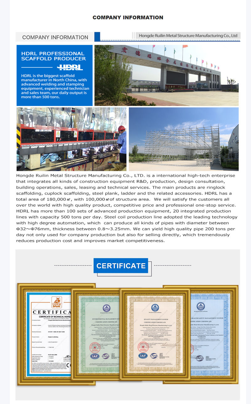 European Layher System Steel/Metal Scaffolding Structure Ringlock Scaffolding System