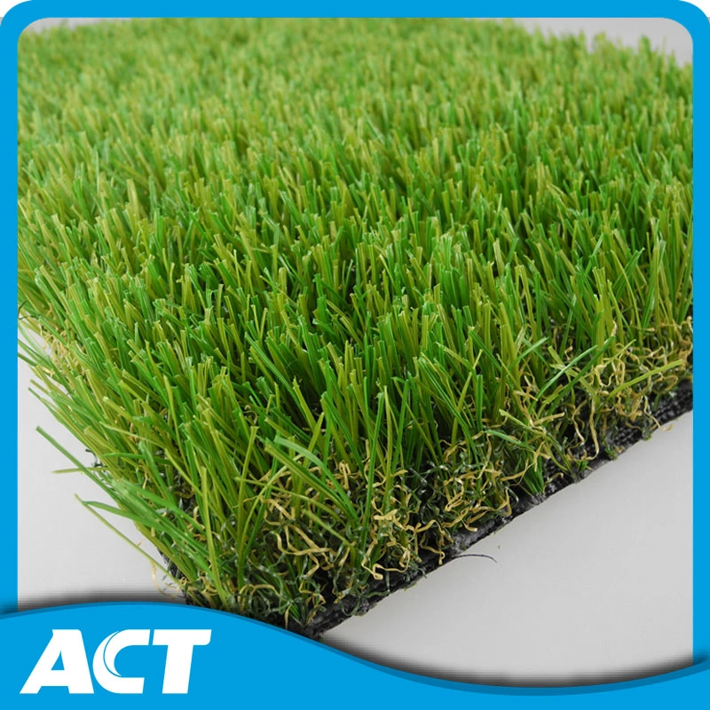 W Shape Landscape Artificial Grass for Home Decoration 35mm Garden Grass