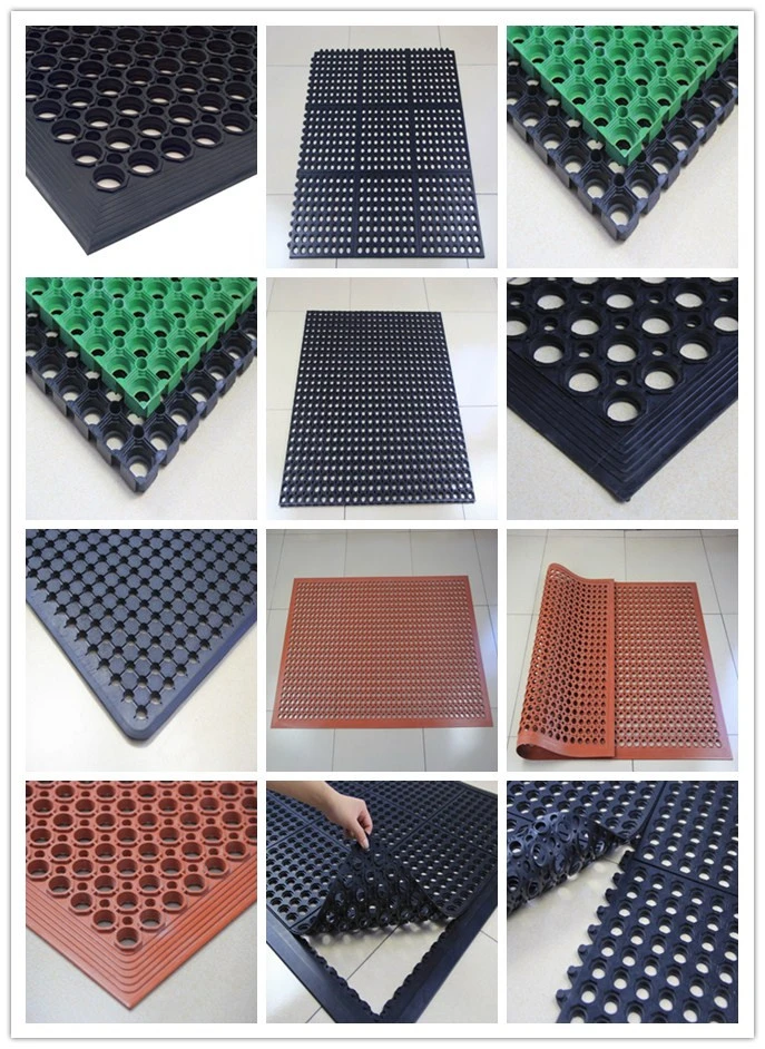 Oil Proof Rubber Artificial Grass Mat Grass Floor Mat