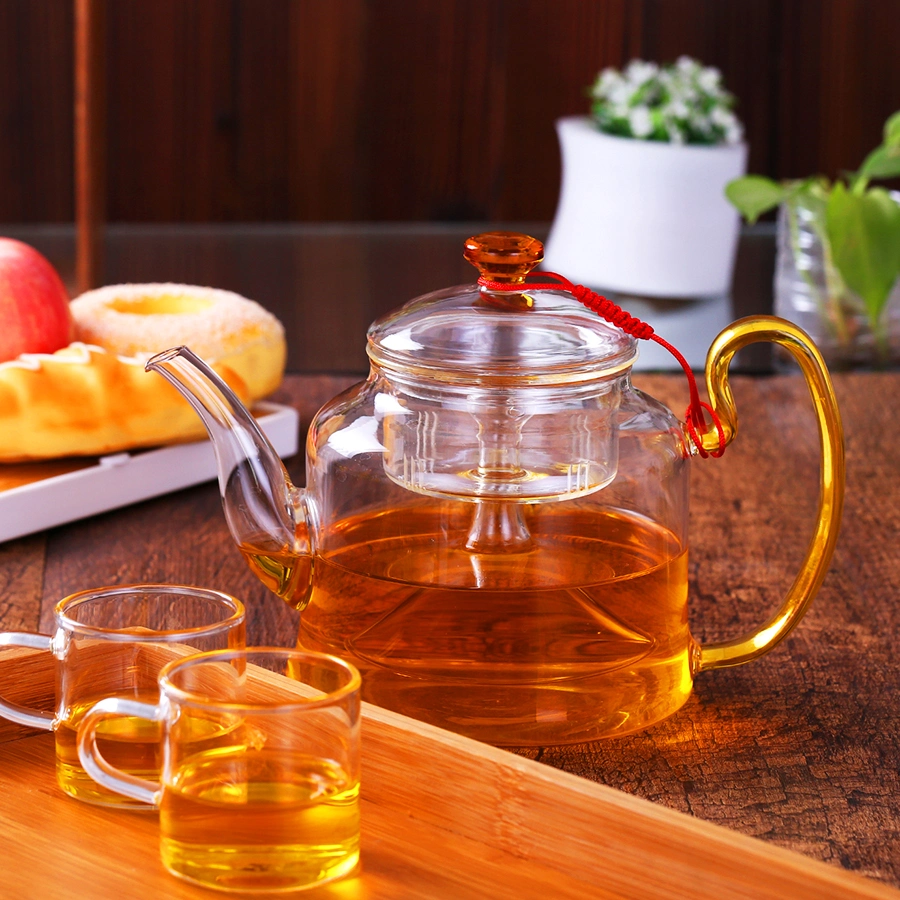 Pyrex Glass Heat Resistant Steam Infuser Health Tea Pot