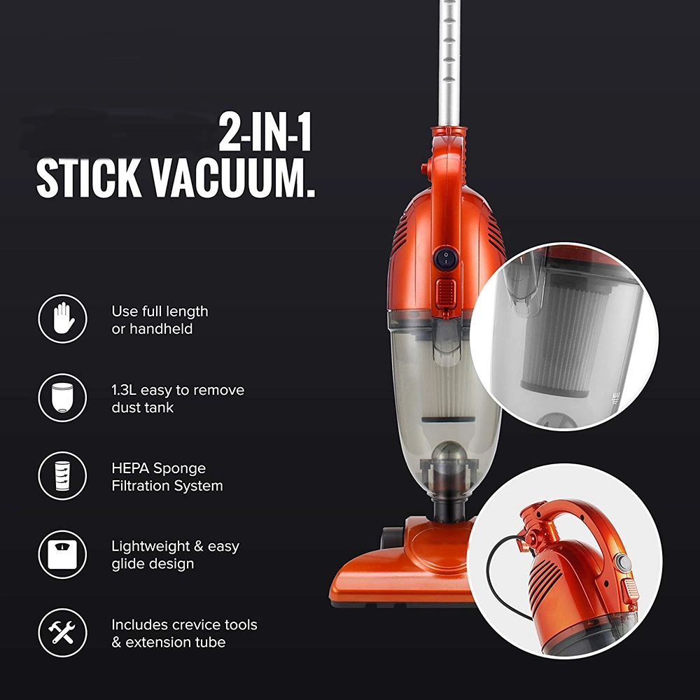 Power Air Corded Bagless Stick Vacuum Cleaner for Hard Floors