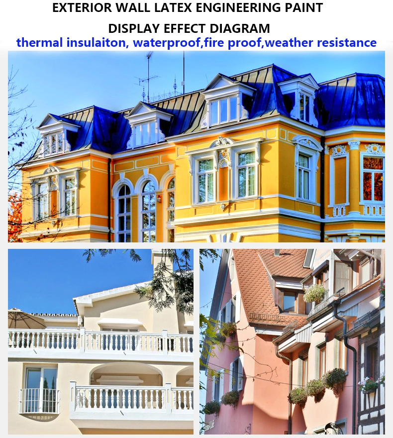 Thermal Insutlaiton Non-Toxic Acrylic Exterior Latex Waterborne Paint Building Walls Coating