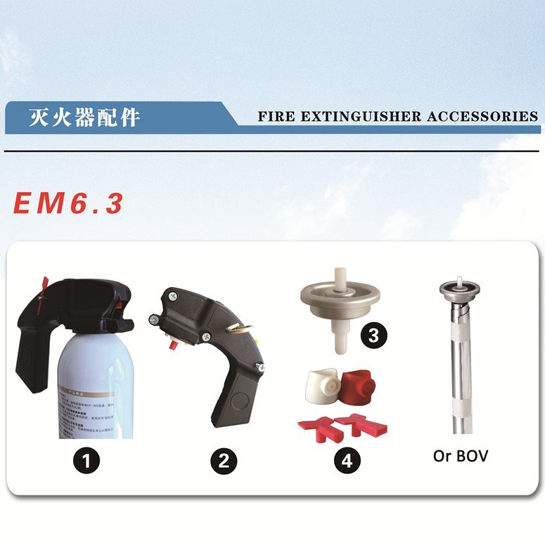 Portable Fire Extinguisher Handle for Female Valve or Male Valve