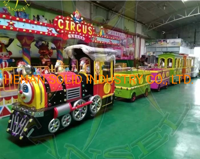 Kids Entertainment Outdoor Amusements Rides Electric Mini Trackless Outdoor Train