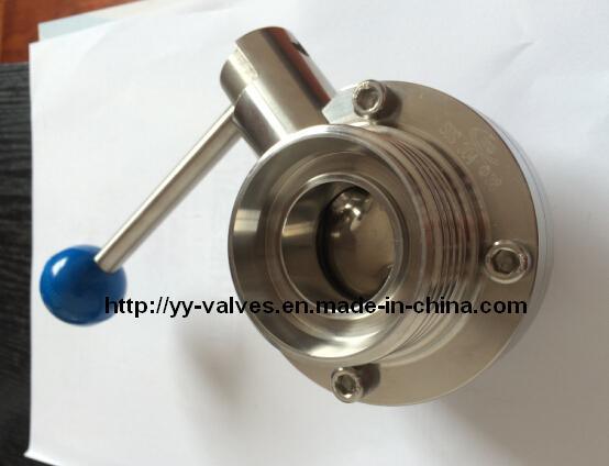 Sanitary Butterfly Valve with DIN Thread Connections