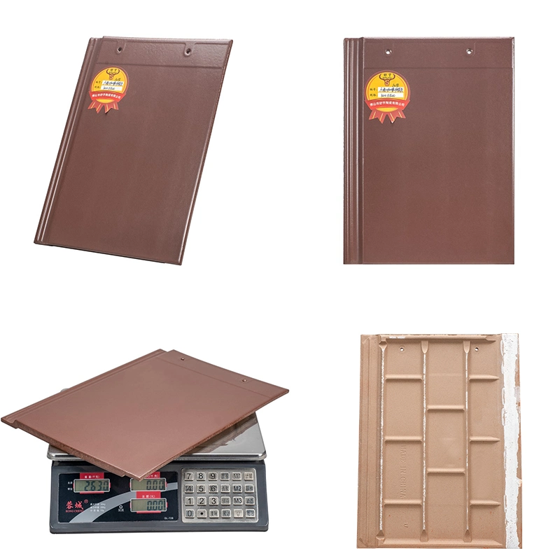 Ceramic Flat Villa Roof Tile Heat Resistant Clay Roofing Tiles Prices