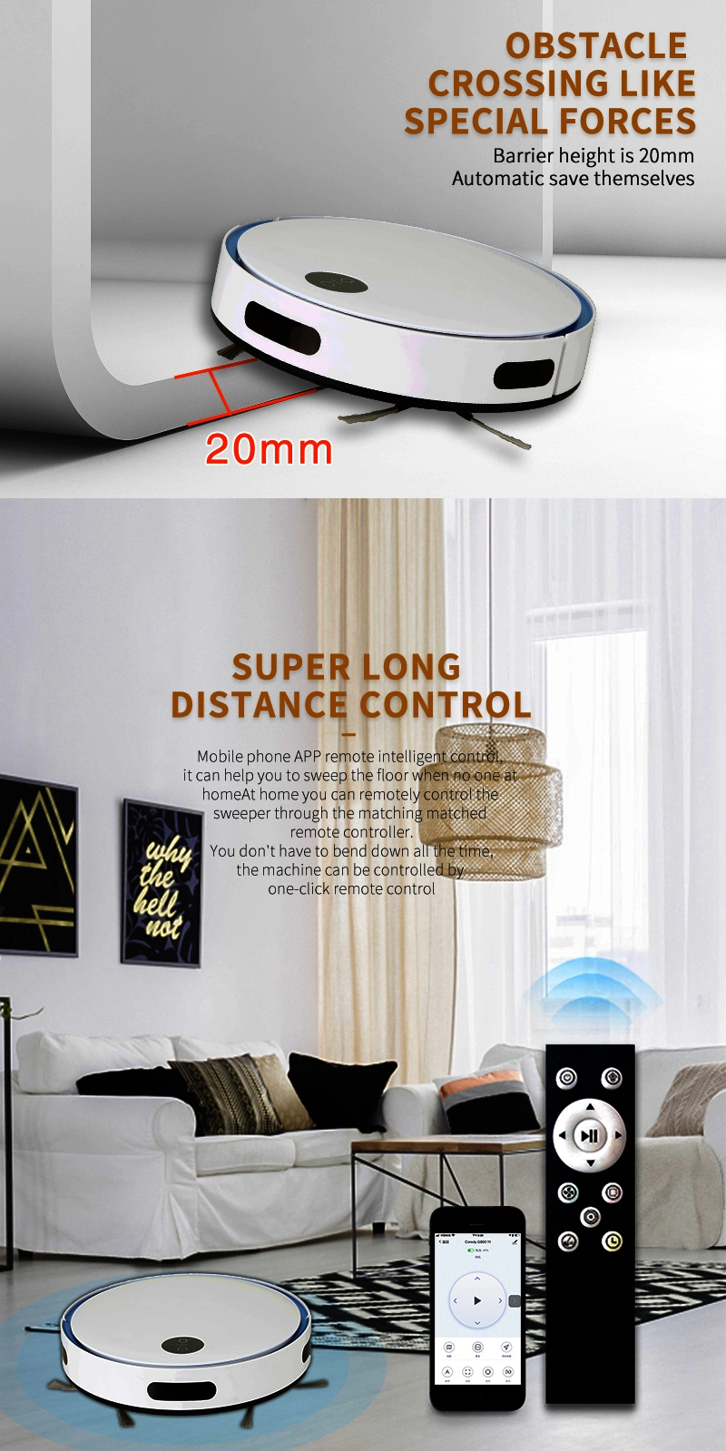 F6s Robot Vacuum Cleaner Home Indoor Cleaner Electrostaric Smart HEPA Robot Vacuum Cleaner Hoover Floormate Hard Floor Multifunction Automatic Sweeper