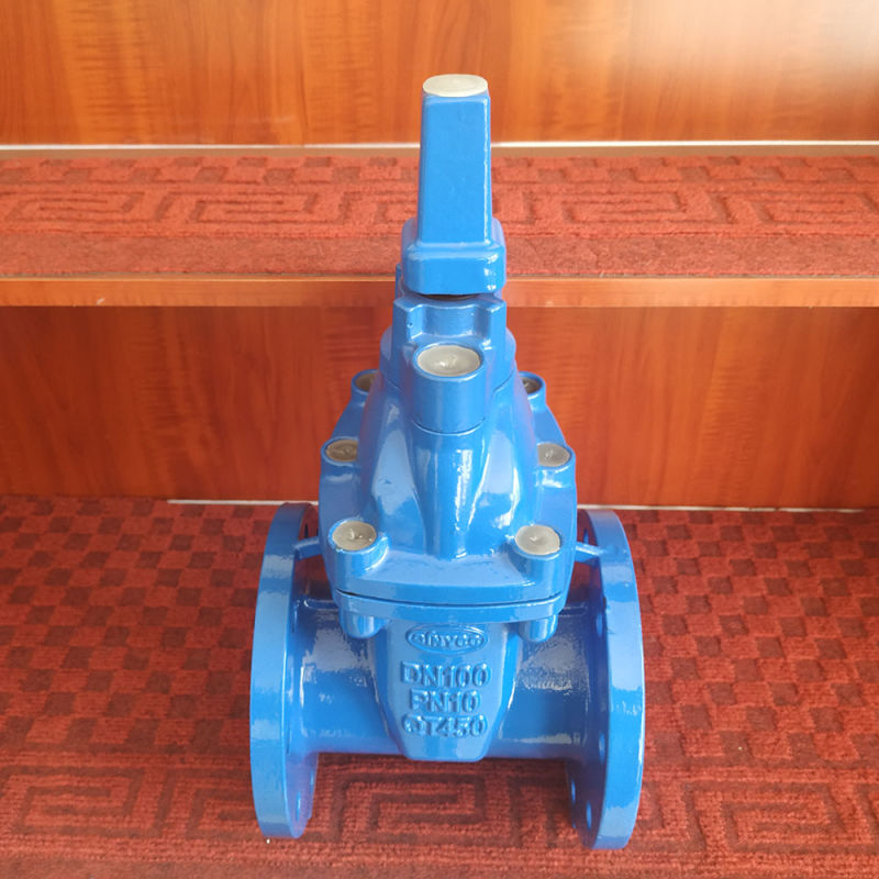 Dn 200 8 Inch Gate Valve Resilient Seated Ductile Cast Iron Gate Valve Square Nut Operation Underground Water Valve