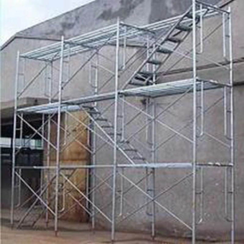 914*1700mm Walking Through Steel H Frame Scaffold System for Scaffolding Construction