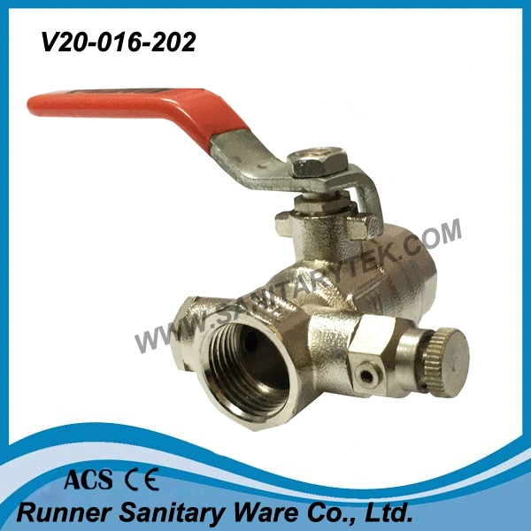 Water Ball Valve with Drain Valve and Plug (V20-016.202)
