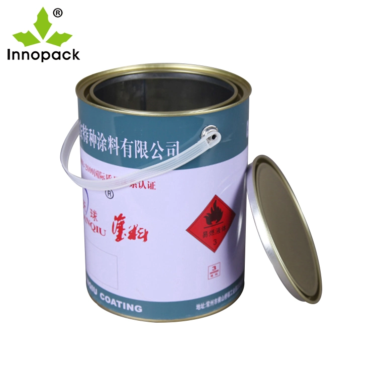 Innopack Good Quality Empty Metal Tin Paint Glue 1 Liter Tin Cans, Paint Can Manufacturer Wholesales