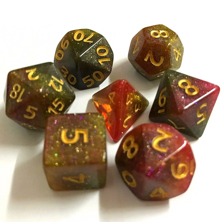 Internal Glowing Dice Polyhedral Dnd Dice Set for Dungeons and Dragons Mtg Rgp Role-Playing Game