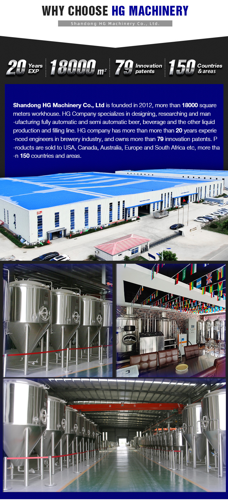 Beer Brewery Brewing Conical Fermenter Beer Brewing Equipment Conical Beer Fermenter 1000L 20bbl 2000L Turnkey Project of Brewery