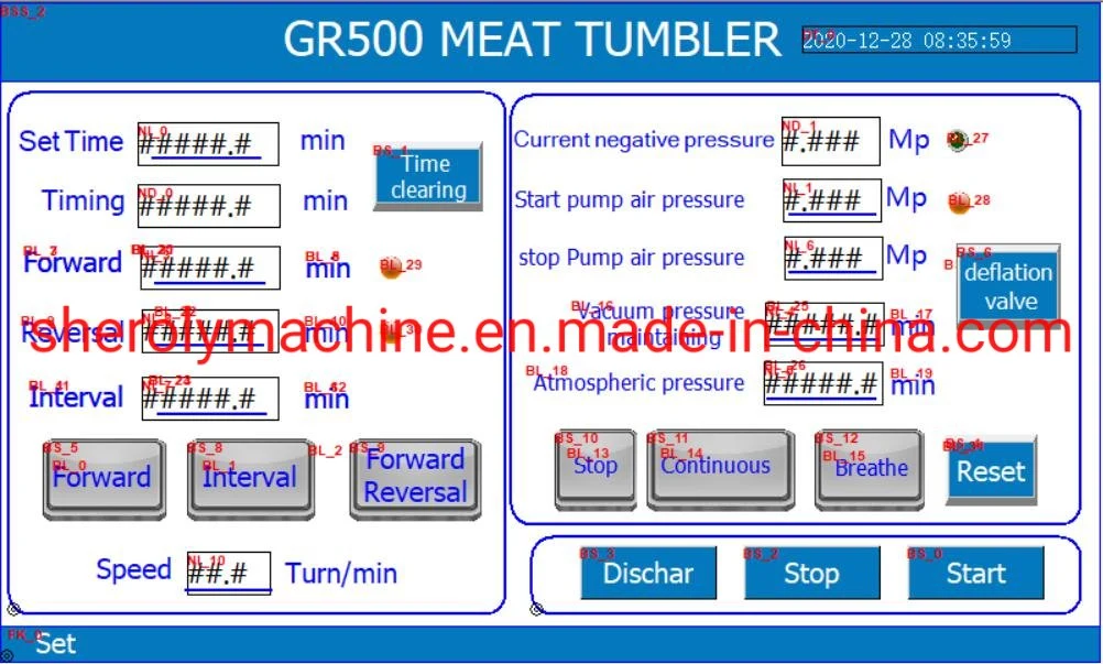 Automatic Meat Marinating Machine/Vacuum Meat Tumbler/Meat Tumbling Machine