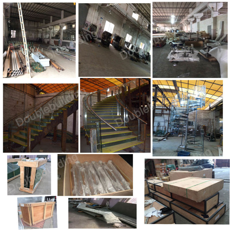 Hiding Stringer Floating Staircase/Wood Floating Staircase /Customized Staircase